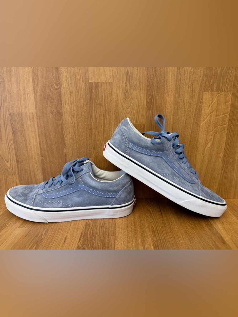 Vans Old Skool Blue Gray Suede Sneakers Women’s 9.5 Men’s 8